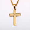 Image of Lord’s Prayer Silver or Gold Plated Cross Necklace