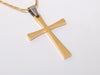 Image of Silver or GoldPlated Cross Necklace for Women, Girl