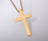 Image of Lord's Prayer Gold Cross Pendant Necklace for Men