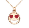 Image of Smiley Emoji Gold Plated Fashion Pendant Necklace – Great Christmas Presents for Emoji Fans