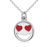 Image of Smiley Emoji Silver Plated Fashion Pendant Necklace – Great Christmas Presents for Emoji Fans
