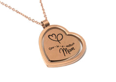 Mother's Day Gift Jewelry - Unique Rotating Heart Pendant 