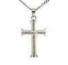 Image of Cross-Necklace-Philippians-4-13-Bible-Verse-Pendant-for-Men-Stainless-Steel