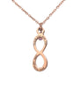 Image of Mother's Day Gift Jewelry Necklace- Mom Infinite Love Symbol Gold Plated Pendant