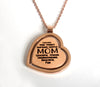 Image of Mother's Day Gift Jewelry - Rose Gold Plated Heart Pendant Necklace for Mom